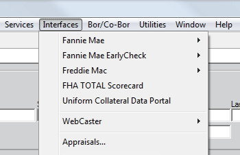 Interfaces Menu for Point